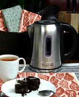 MegaChef 1.7Liter Stainless Steel Electric Tea Kettle with 5 Preset Temperature