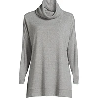 Lands' End Plus Long Sleeve Cozy Knit Cowl Neck Tunic