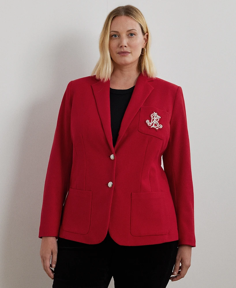 Lauren Ralph Plus Jacquard Blazer