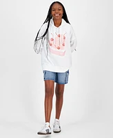 Grayson Threads, The Label Juniors' Cake Is My Love Language Graphic Hoodie