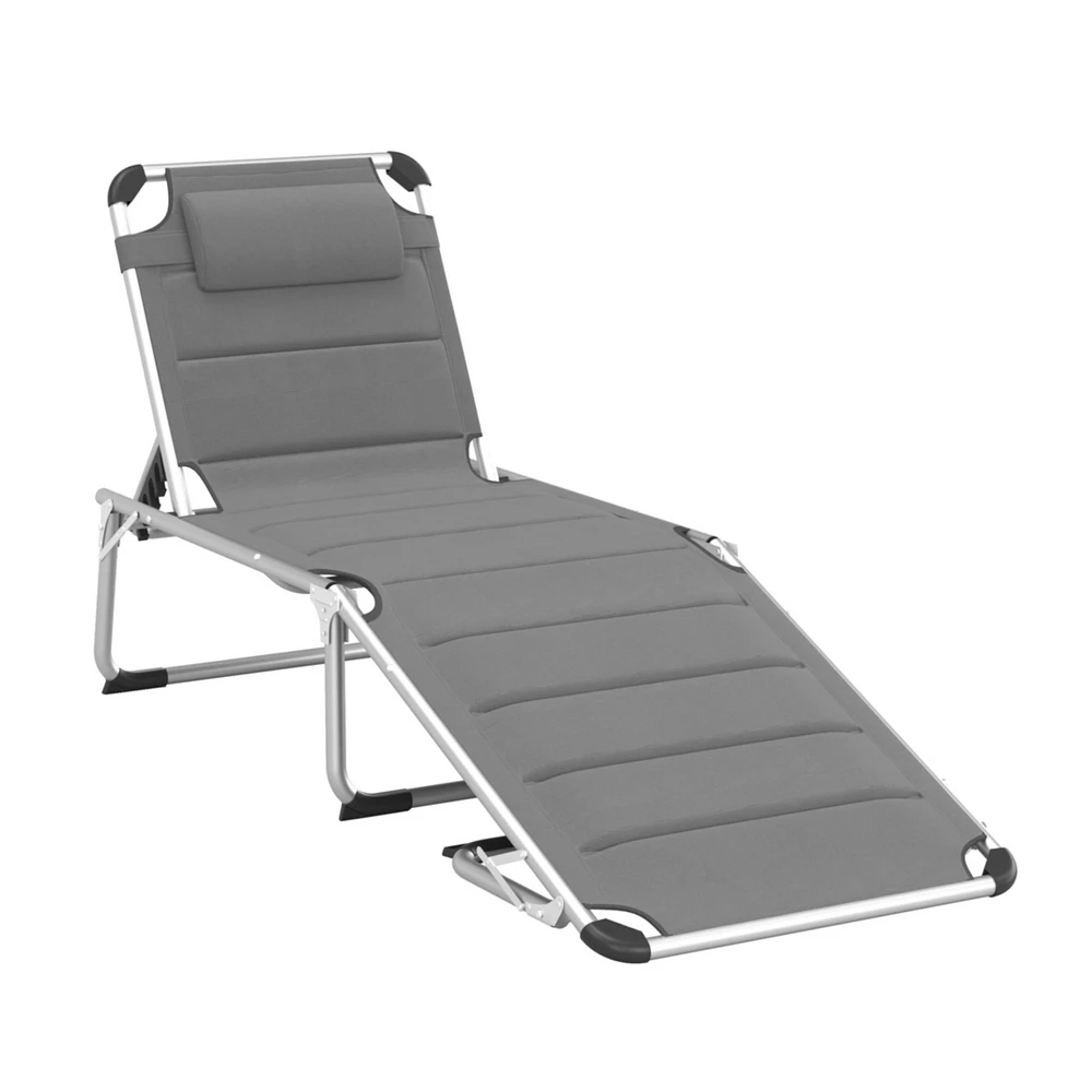 Simplie Fun Foldable Outdoor Chaise Lounge Chair, 5