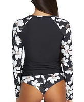 Volcom Juniors' Midnight Lily Long-Sleeve Rashguard