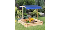 Slickblue Kids Sandbox for Endless Outdoor Adventures – Safe, Durable Construction with Ample Space for Play