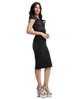 Dress the Population Women's Ivy Sequined-Bodice