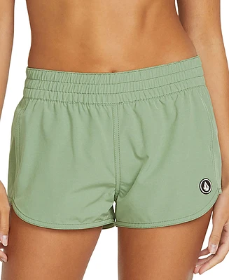 Volcom Juniors' 2" Simply Solid Swim Cover-Up Shorts