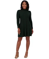 Jessica Howard Petite Ribbed Turtleneck Sweater Dress