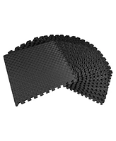 Everyday Essentials BalanceFrom Fitness Sq Ft Interlocking Eva Foam Exercise Mat Tiles