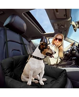 Co-Pilot Dog Beds for Cars, Booster Safety Car Seats for Small Dogs, Travel Pet Bed