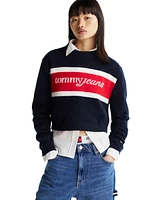 Tommy Jeans Women's Colorblocked Logo Crewneck Sweater