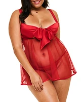 Adore Me Plus Bessima Babydoll & G-String Set Lingerie