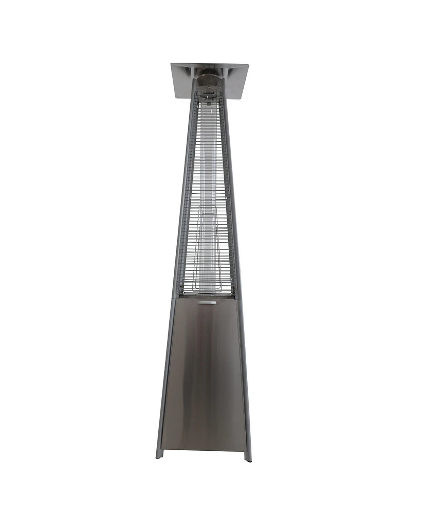 Mondawe 40,000 Btu Propane Standing Patio Heater Stainless Steel