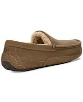 Ugg Men's Ascot Leather Plush-Lined Slipper