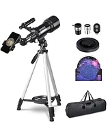 Yescom 70mm Astronomical Refractor Telescope Refractive Eyepieces Tripod Kids Beginners