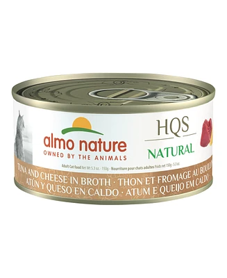 Almo Nature Hqs Natural Cat 24pk (5.3oz): Tuna & Cheese In Broth