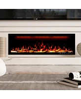 Mondawe 50" Smart Electric Fireplace, 1500W, Sgs-Certified With Overheat Protection