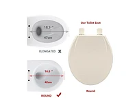 gaomon Toilet Seat Round, Toilet Seat with Toddler Seat Built in, Potty Training Toilet Seat Round Fits Both Adult and Child, with Soft Close, Easy In
