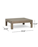 Oana Left Corner Bench And Coffee Table. Dark Grey