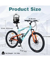 Streamdale Furniture 26 inch Mountain Bike 21-Speed Dual Suspension Aluminum Alloy Frame For Men and Women's Bike