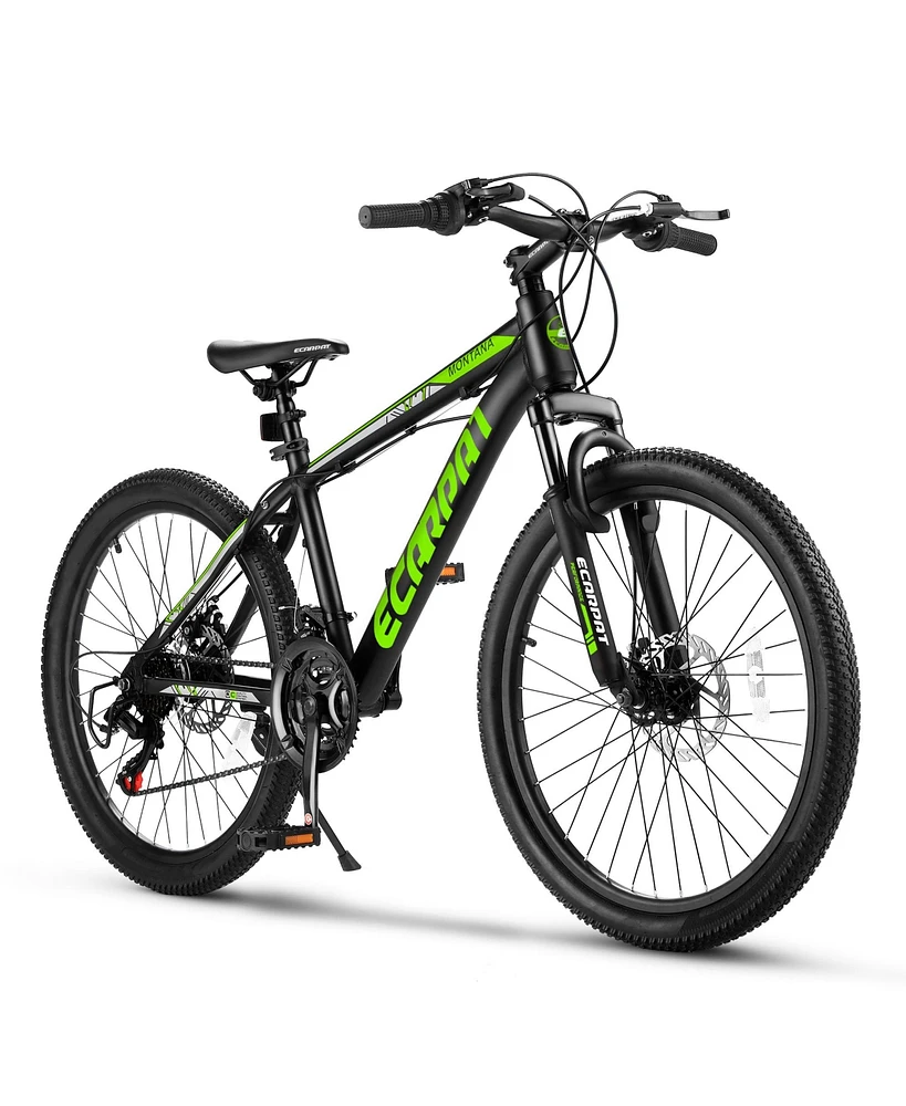 Streamdale Furniture 24 inch Mountain Bike Bicycle for Adults Aluminium Frame Bike Shimano 21-Speed with Disc Brake