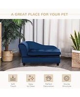 Simplie Fun Luxury Fancy Dog Bed for Small Dogs with Hidden Storage, Small Dog Couch with Soft 3" Foam, Dog Sofa Bed, Cushy Dog Bed, Modern Pet Furnit