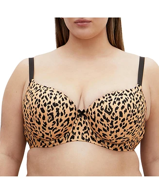 City Chic Plus Smooth & Print T-Shirt Bra