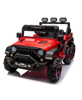 Streamdale Furniture 24V Ride On Large PickUp Truck car for Kids, ride On 4WD Toys with Remote Control, Parents Can Assist in Driving, Bluetooth music