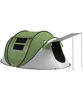 Simplie Fun Pop-Up Tent with Porch for 2-3, 3000mm Waterproof (Poles Incl.)