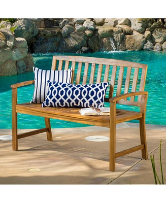 Streamdale Furniture Durable Acacia Wood Bench For Outdoor Comfort And Style