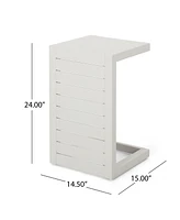 Cape Coral Alu C-Shaped Table Grey