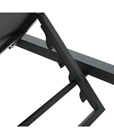 Navan Chaise Lounge - Dark Grey