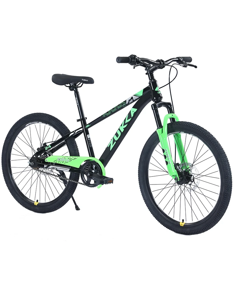 Simplie Fun Mountain Bike,24 Inch Mtb for Boys and Girls Age 9-12 Years