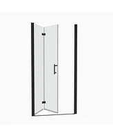 1 3/8" adjustment, universal pivot shower door, with 1/4" tempered glass