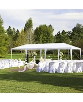 Simplie Fun 10x30' Outdoor Garden Gazebo Wedding Party Tent Canopy Marquee with 5 Removable Sidewalls