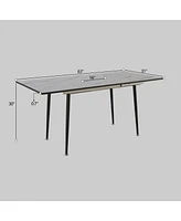 Streamdale Furniture An expandable dining table set for 2-6 people