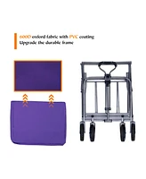 Outdoor Garden Multipurpose Micro Collapsible Beach Trolley Cart Camping Folding Wagon