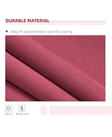 10' x 8' Retractable Awning, Patio Awnings, Sunshade Shelter w/ Manual Crank Handle, Uv & Water-Resistant Fabric and Aluminum Frame for Deck, Balcony,