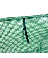 9' x 3' x 3' Portable Mini Greenhouse Outdoor Garden with Large Zipper Doors and Water/Uv Pe Cover, Green