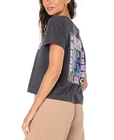 Roxy Juniors' Wave Block Graphic Short-Sleeve T-Shirt