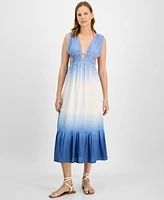 Raviya Women's Sleeveless Ombre Maxi Dress Cover-Up