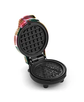 Bella Mini Green Geometric Waffle Maker