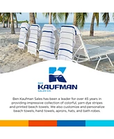 Ben Kaufman Terry Horizontal Sailor Stripes Beach Pool Towels - 100% Cotton Striped Beach Towel - Soft Towels for Beach & Pool