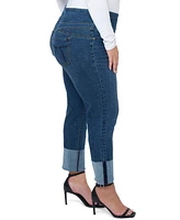 Seven7 Plus High Rise Pull On Jeans with Cuff