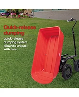 Streamdale Furniture wheelbarrow electric Hassle-free assemble: this utility cart's durable steel frame is easy to Assemble while the sturdy poly tub