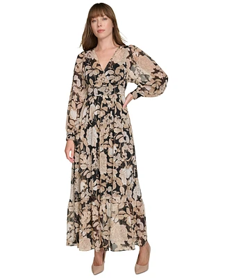 Tommy Hilfiger Women's Floral-Print Maxi Dress