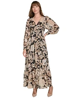 Tommy Hilfiger Women's Floral-Print Maxi Dress