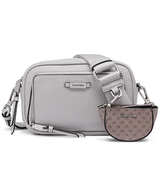 Calvin Klein Zulle Top Zipper Camera Bag with Signature Hang Off