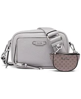 Calvin Klein Zulle Top Zipper Camera Bag with Signature Hang Off