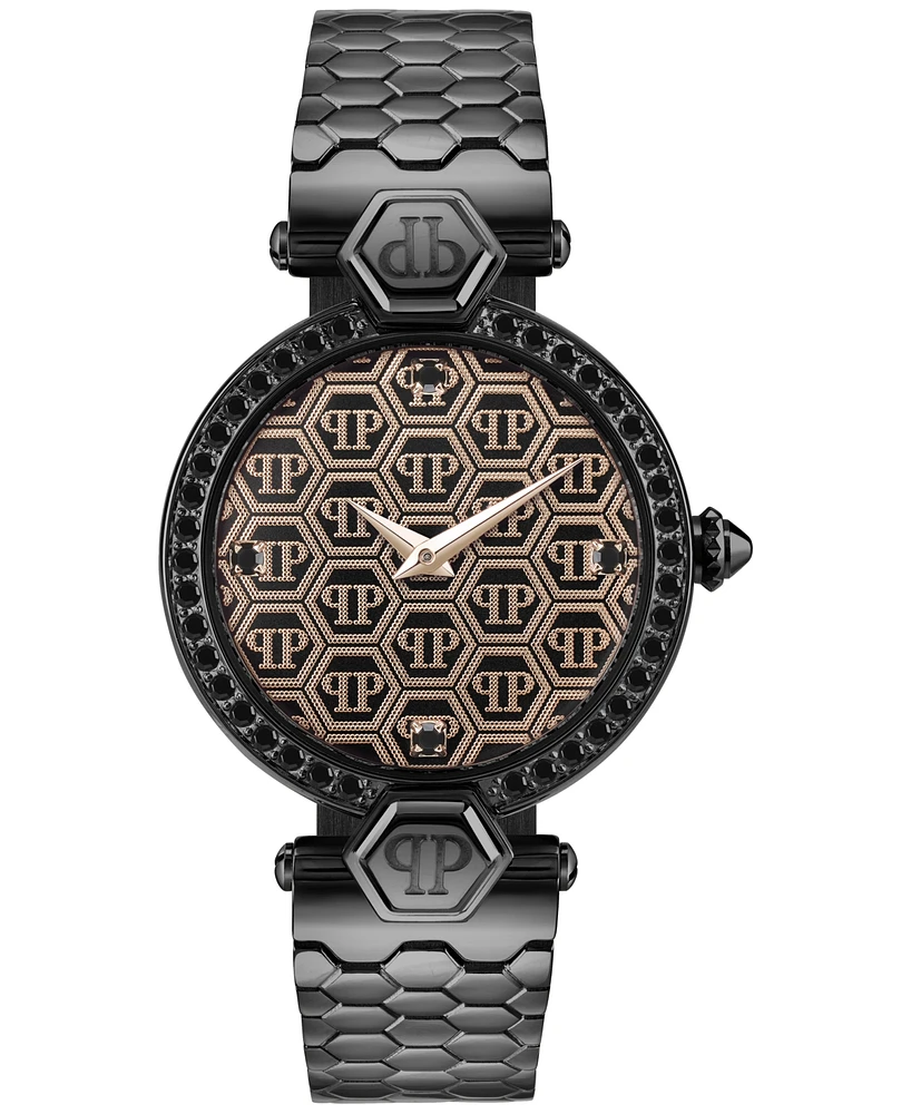 Philipp Plein Women's Plein Couture Black Ion Plated Bracelet Watch 32mm