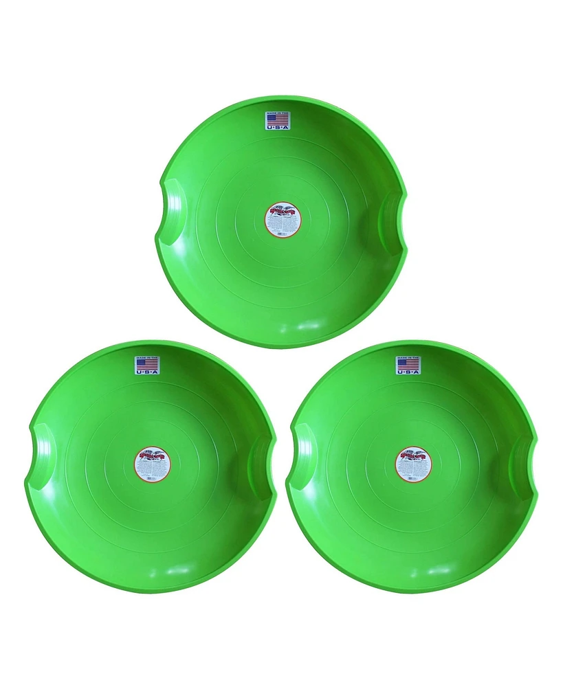 Paricon, Llc Paricon 626-g Flexible Flyer Flying Saucer Sled, 26 In Diameter, Green (3 Pack)