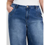 And Now This Trendy Plus High-Rise Seamed Front Jeans, Exclusively at Macy's